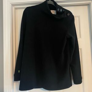EUC Dudley Stephens Bailiwick Button Turtleneck (black)